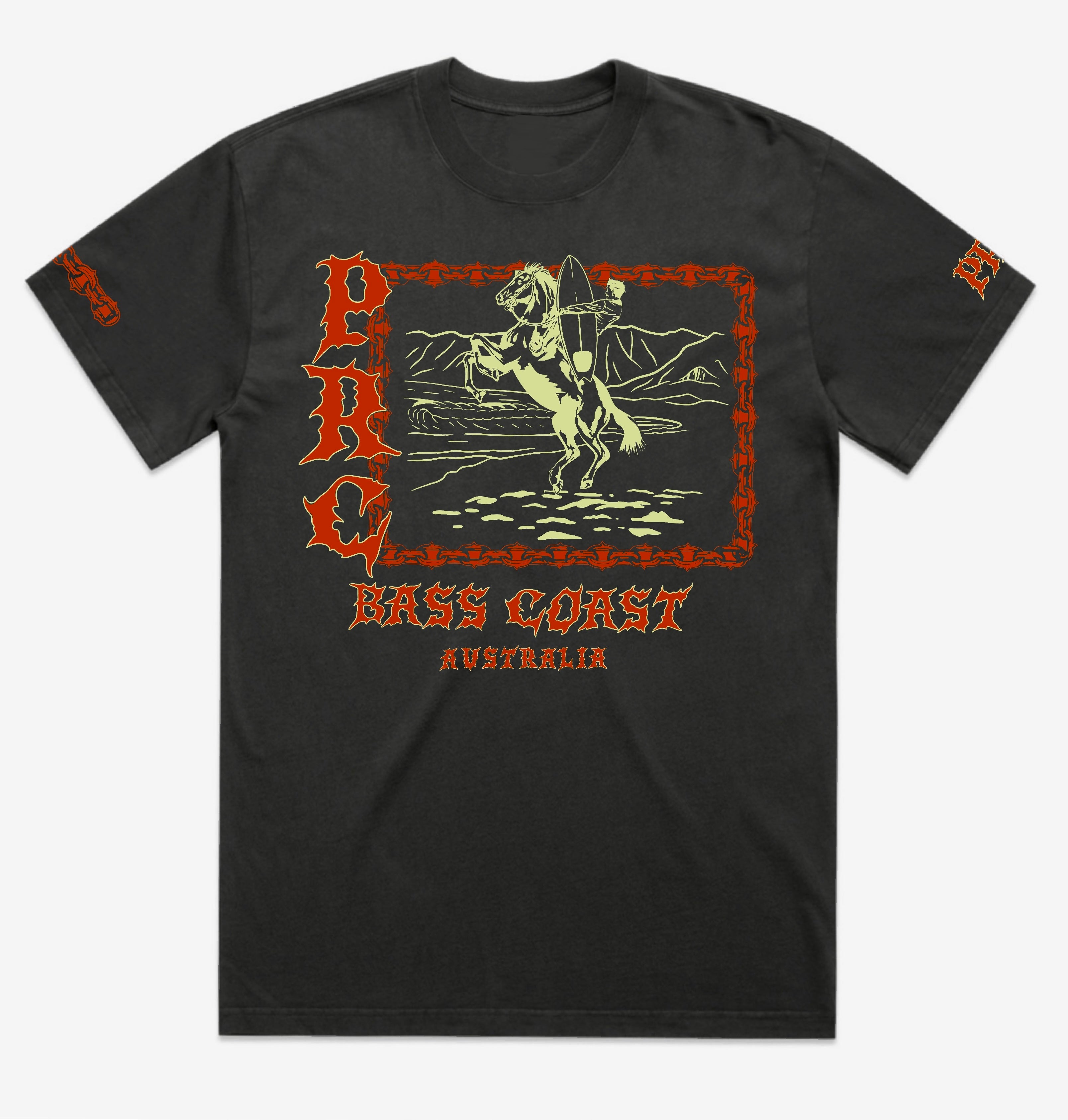 Surfs up heavy faded tee.